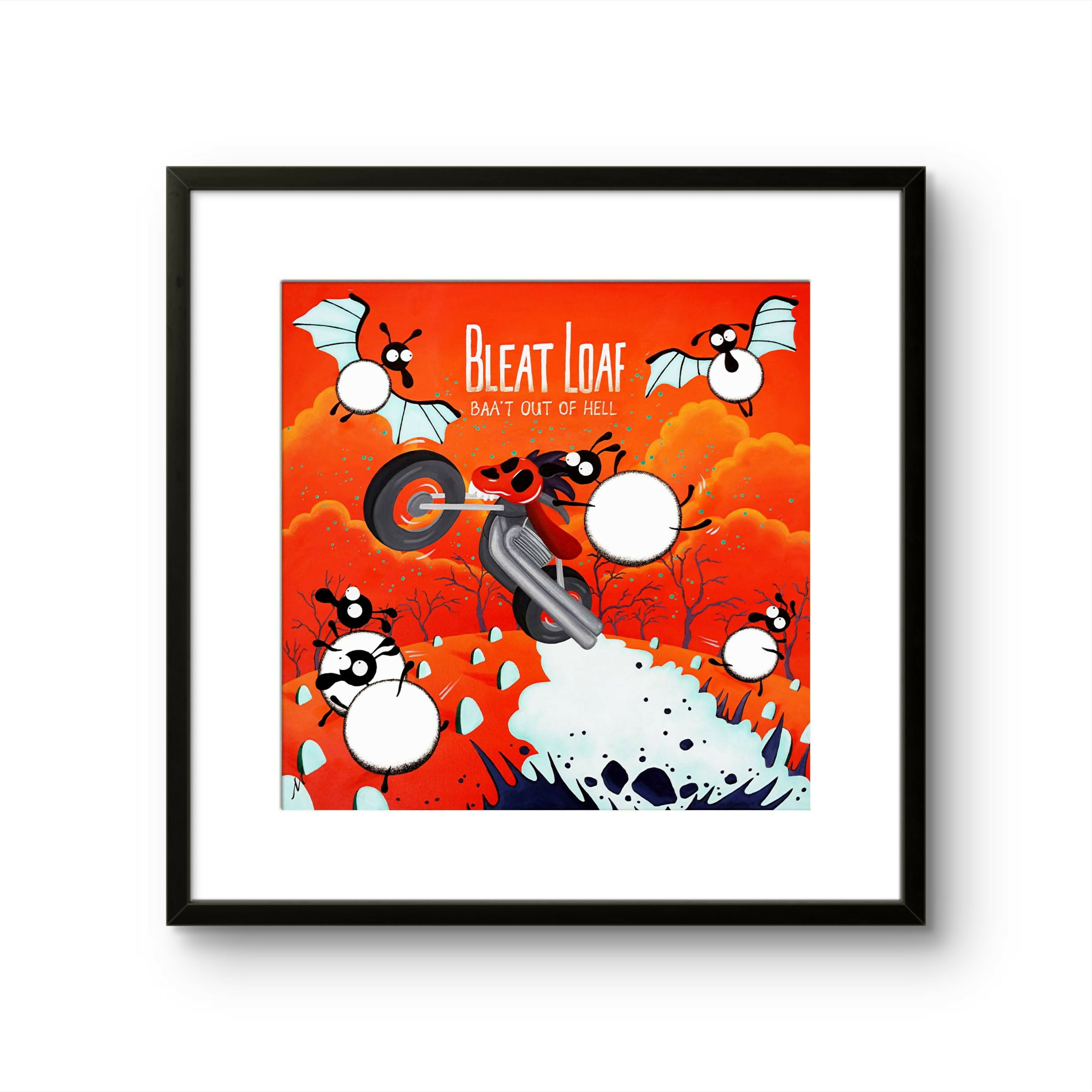 Bleat Loaf - 16” Framed Limited Edition Print