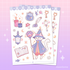 Vinyl Sticker Sheet - Cat Wizard