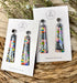 Funky Pattern Collection - Long Dangle Polymer Clay Earrings