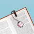 Happy Book Enamel Bookmark With Chain