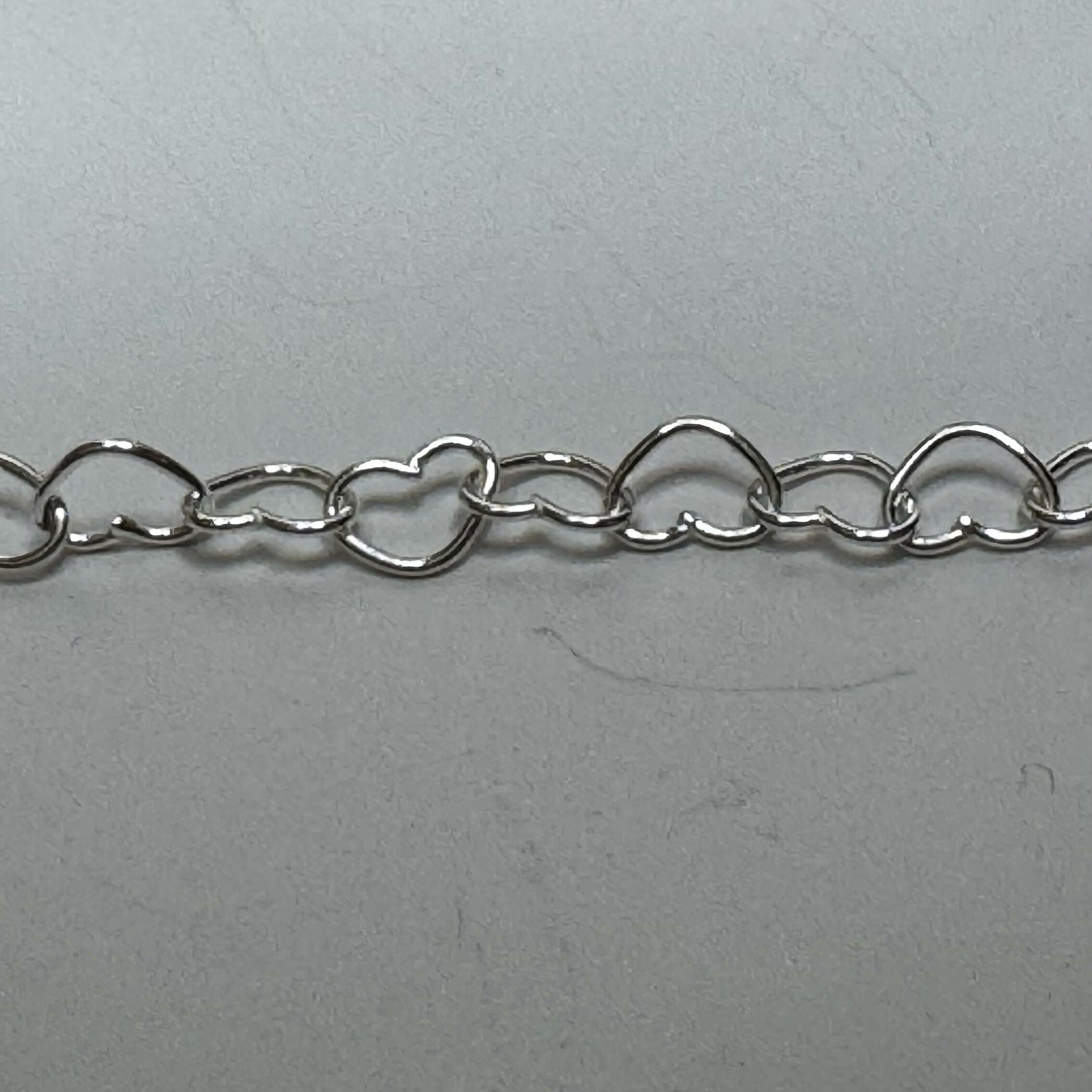 Sterling silver and Gemstone heart bracelet