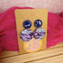 Blue And Purple Mosaic Circle Polymer Clay Earrings