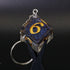 Clear Dice Keychains