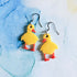 Handmade Resin Chicks Dangle Earrings