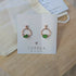 Seaglass Moon Studs