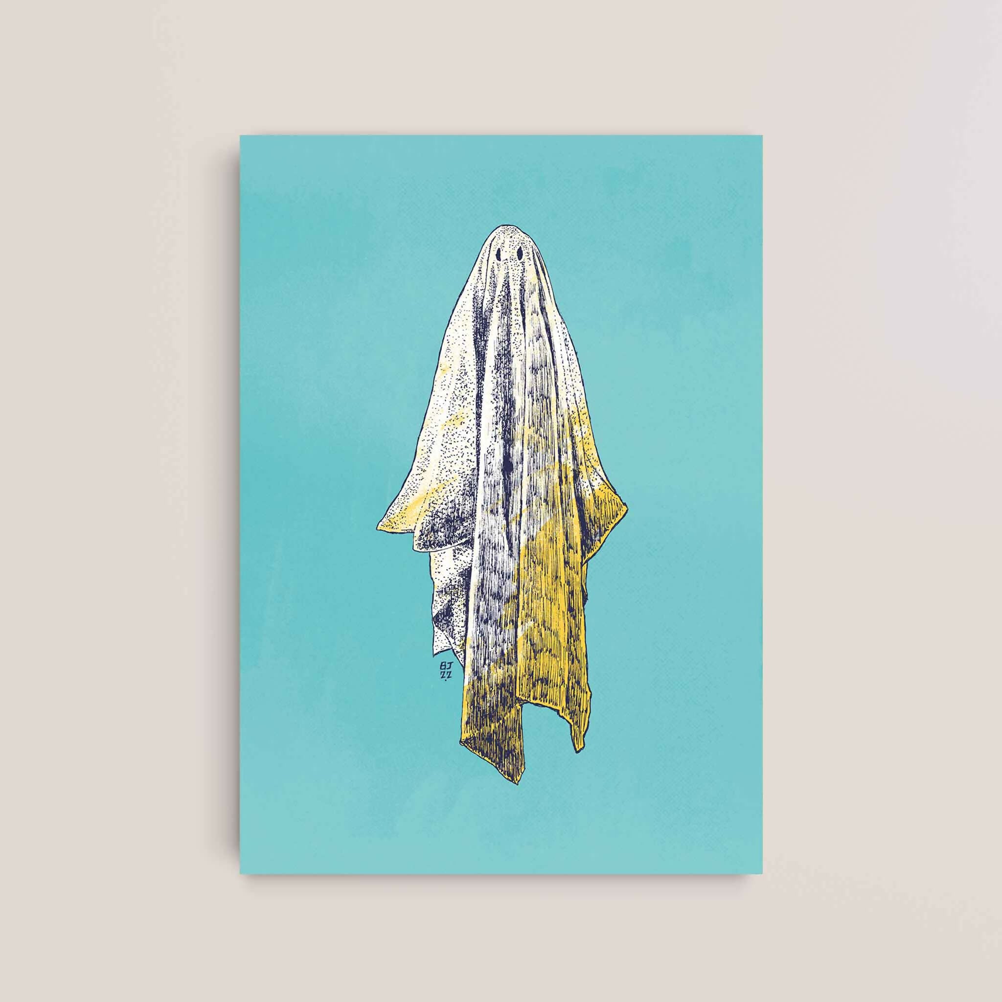 Ghost Art Print – Minimalist Pop Illustration
