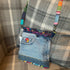 Unique Design Handcrafted Bag Purse Handbag Made From Upcycled Jeans And Bright Fabrics