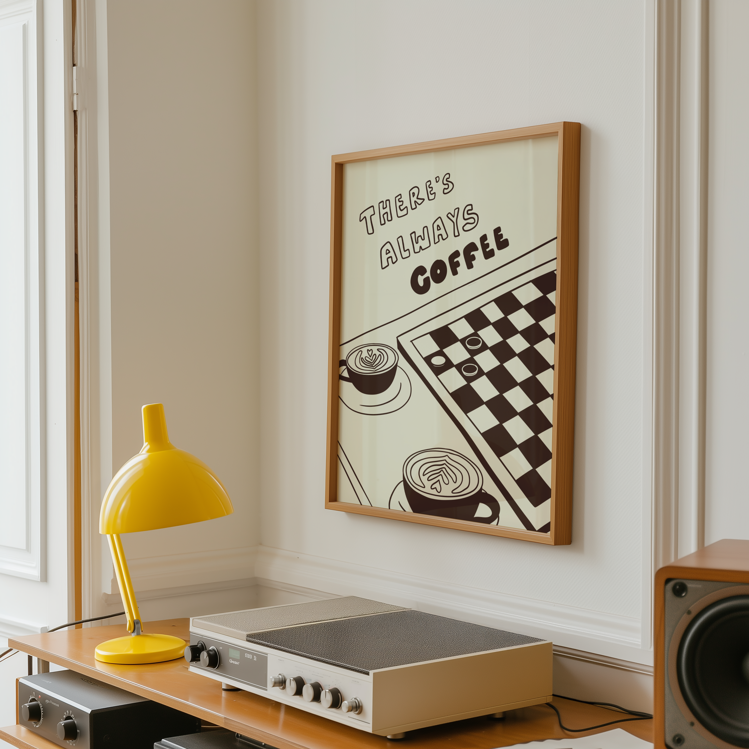 There's Always Coffee Print