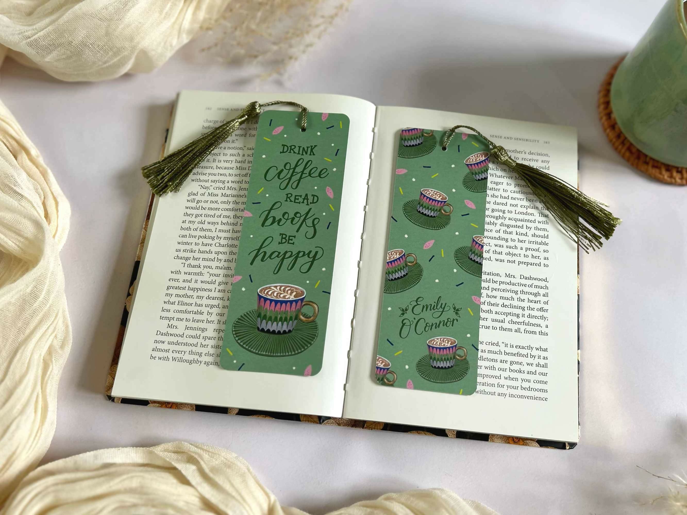 Coffee Lover Bookmark Green