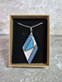 Unique Double Sided, Hand Crafted, Geometric Diamond Pendant