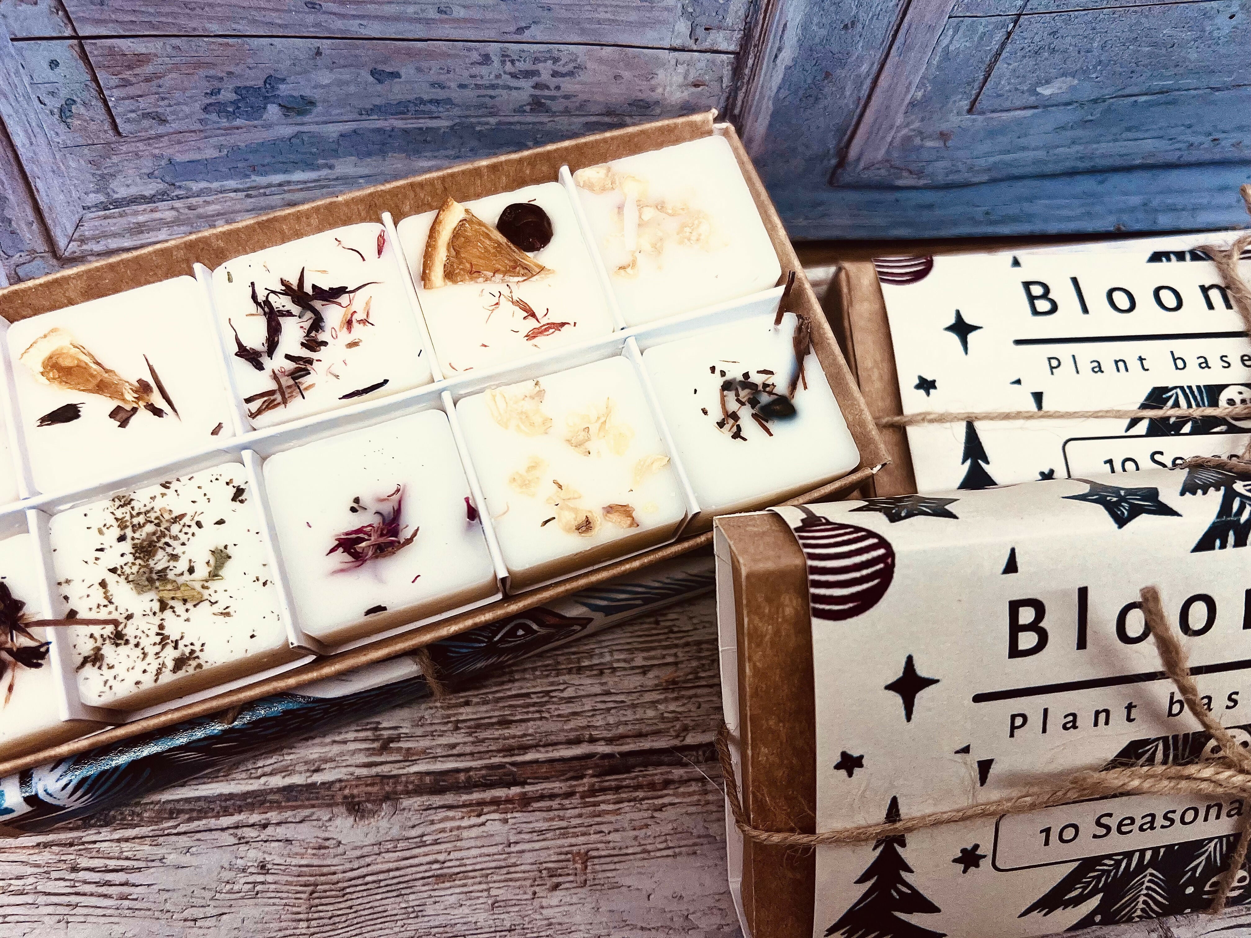 10 SEASONAL SOY WAX MELTS IN GIFT BOX