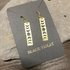 Hammered Brass Moon Cycle Earrings