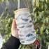 Whale - 16oz Glass Tumbler with Bamboo Lid and Glass Straw