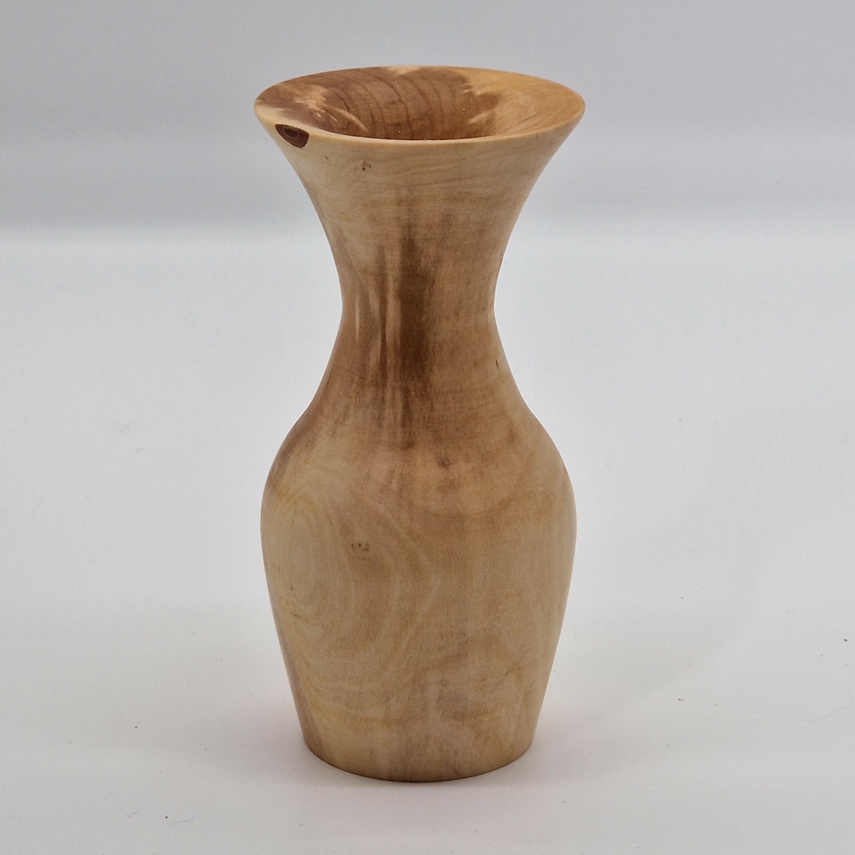 Hand Turned Bud Vase made from Hawthorn Wood