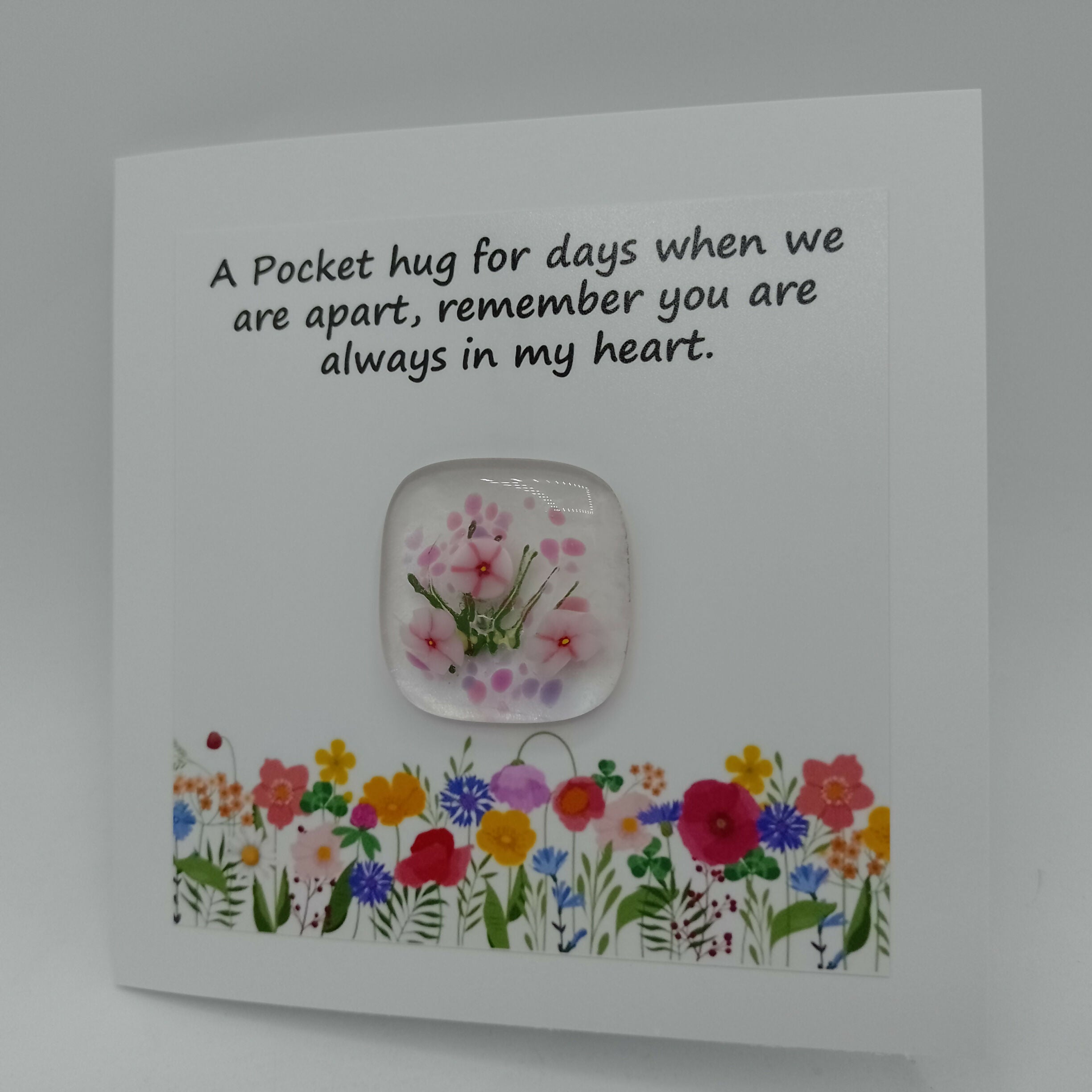 Fused Glass Pocket Hug Card