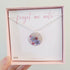 Real Flower Pastel Circle Necklace Silver Plated