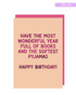 Have the most wonderful year full of books greeting card