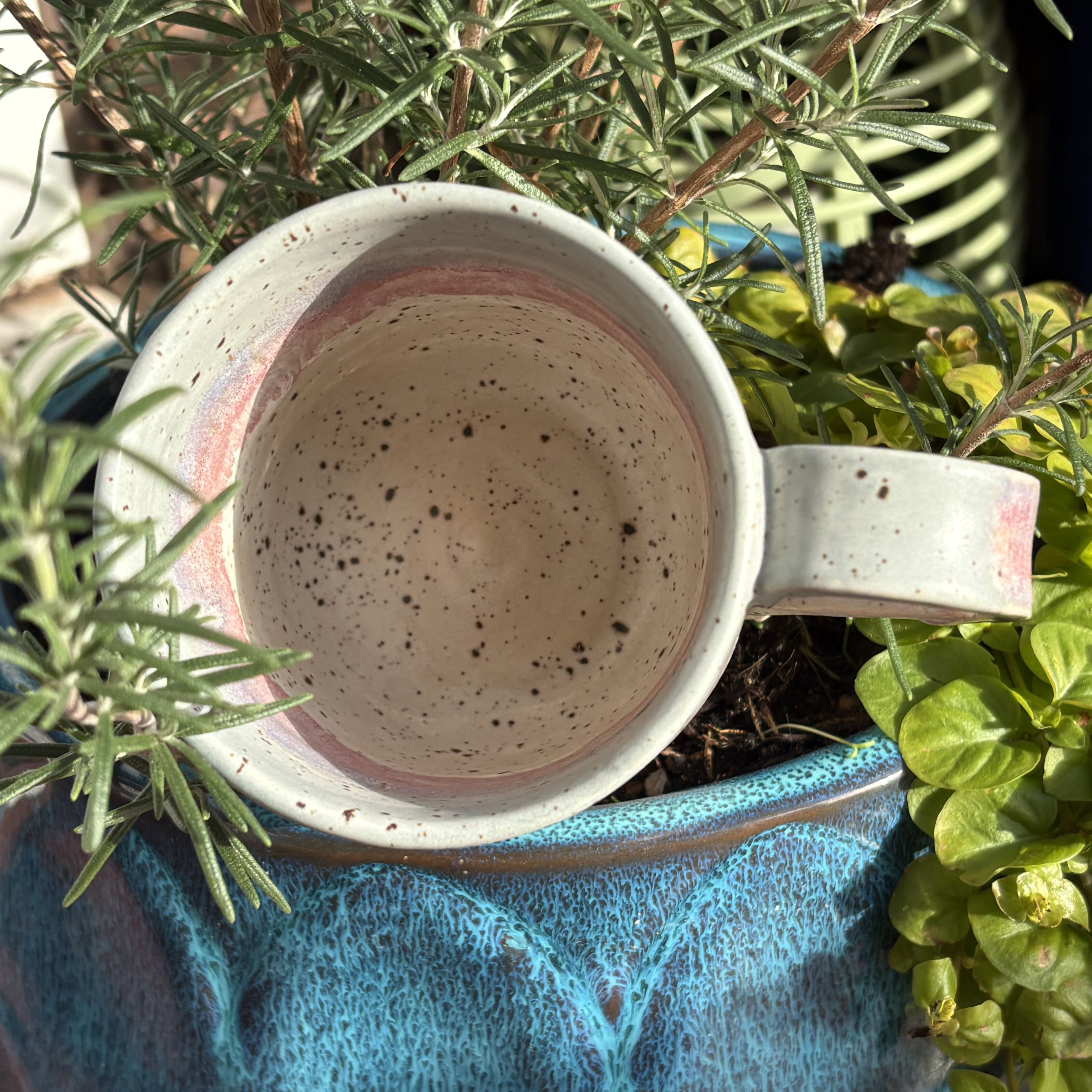 Pink Speckled Mug