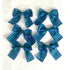 Blue & Green Tartan Christmas Tree Bow Clips