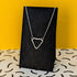 “Tria” Sterling Silver Triangle Pendant