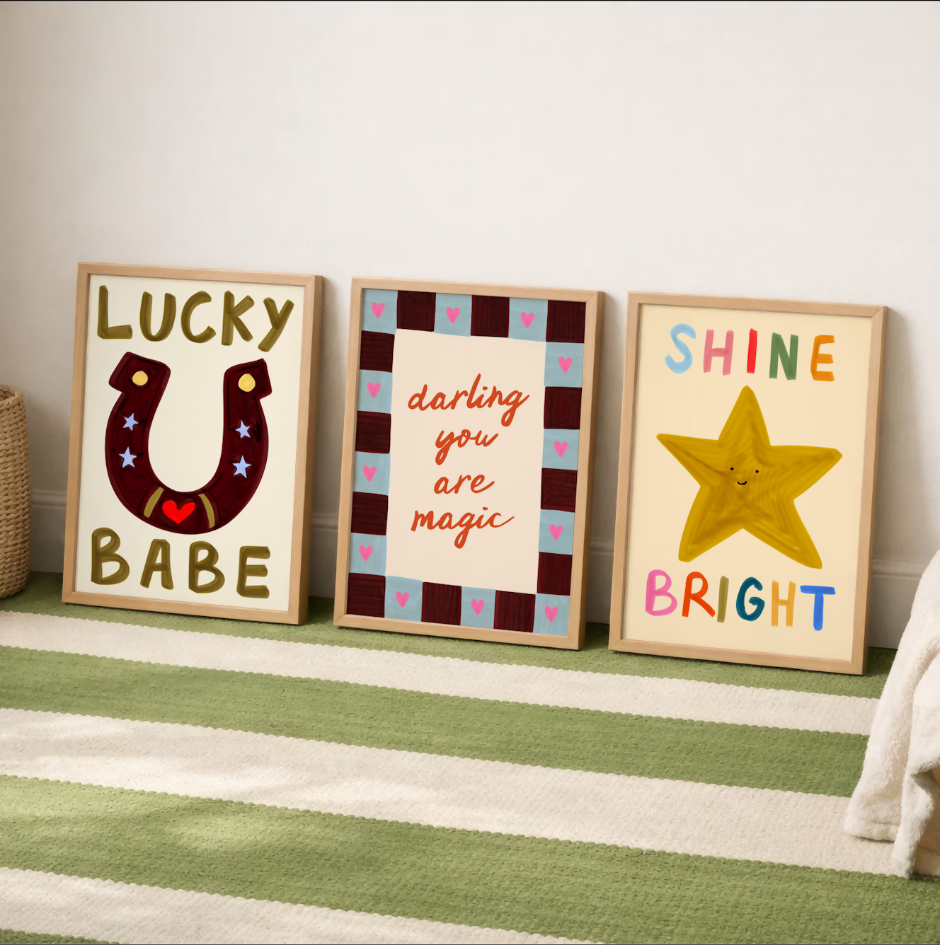 Shine Bright Star Kids Art Print