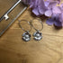 Lovely Flower Charm Hoops