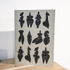 DANCING GODDESSES II LINOCUT GREETING CARD