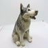 Ceramic Husky dog sculpture
