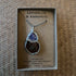 Lepidolite and Ammonite Wire Wrapped Pendant