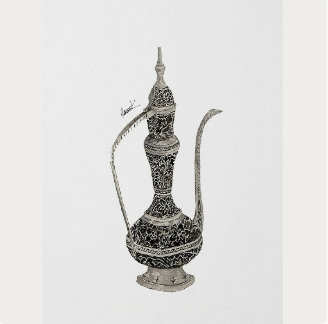Middle Eastern Jug Watercolour Print