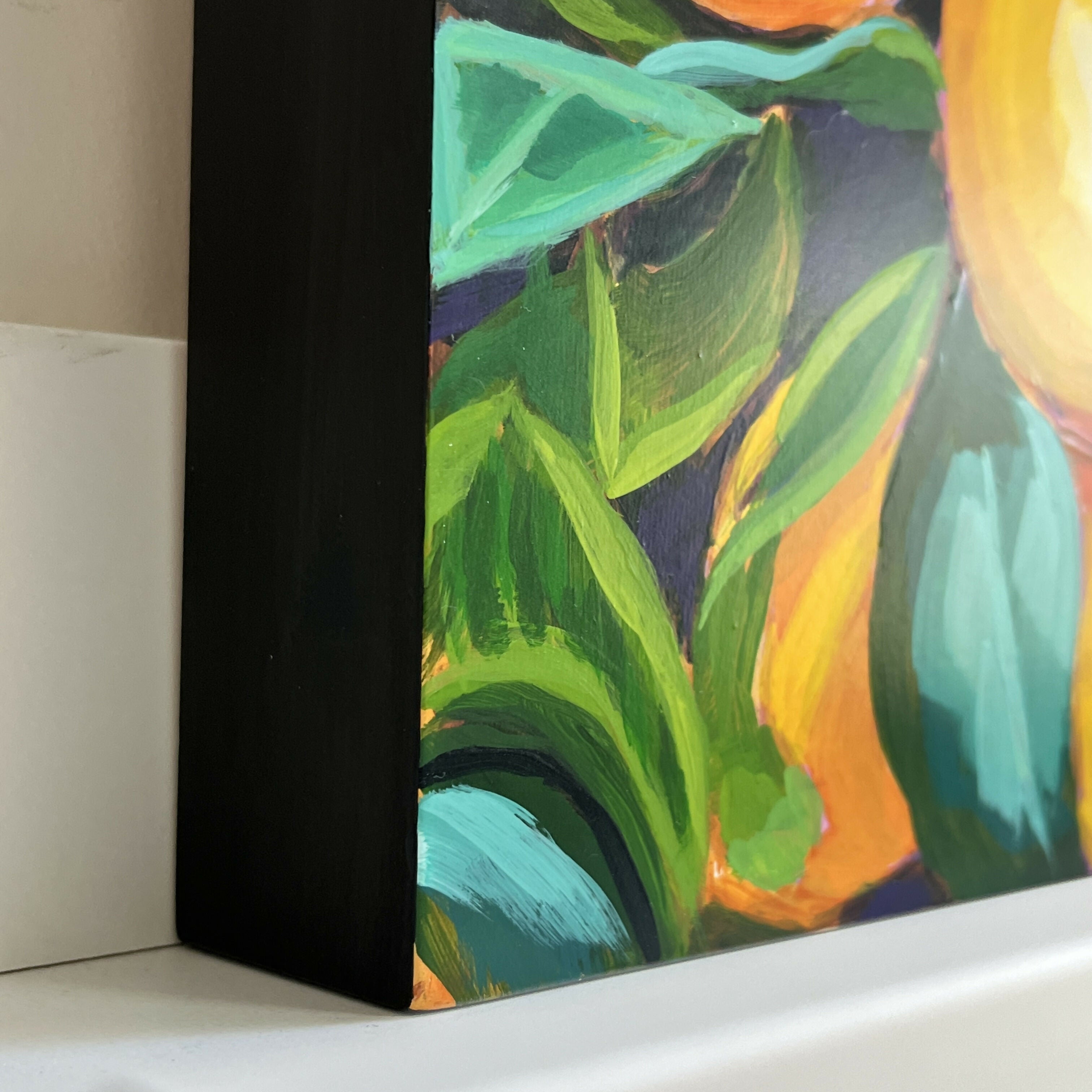 Sunlit Lemons - Original Acrylic Painting