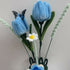 Handmade Chenille Tulip Arrangement in Ceramic Pot