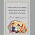 GOLDEN RETRIEVER DOG “Watching You” FRAMED ARTWORK.