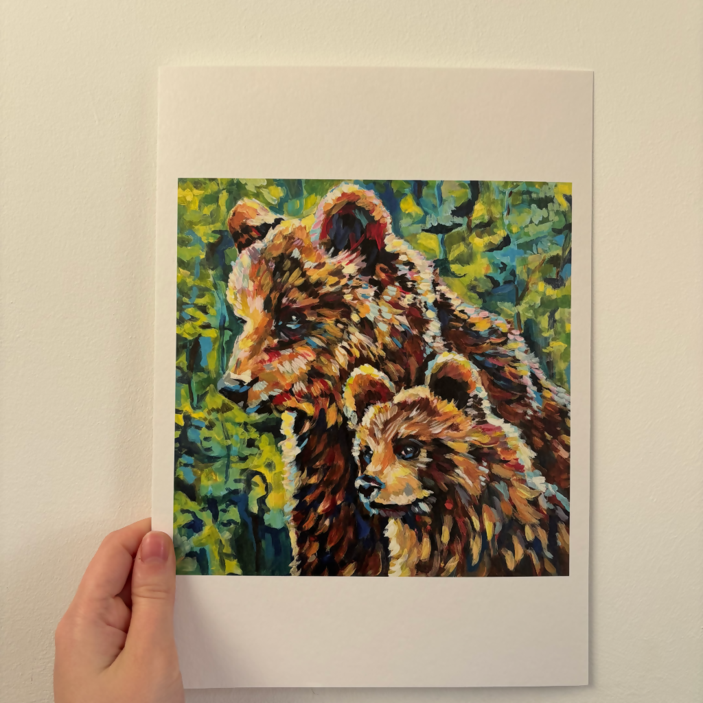 A4 Mother Bear Print
