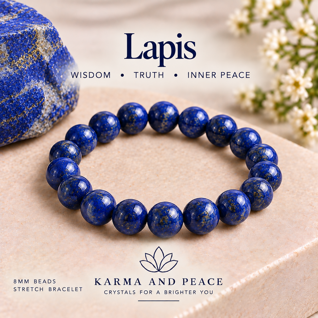 Lapis Lanzuli Crystal Bracelet