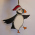 Glass Christmas Dancing Puffin