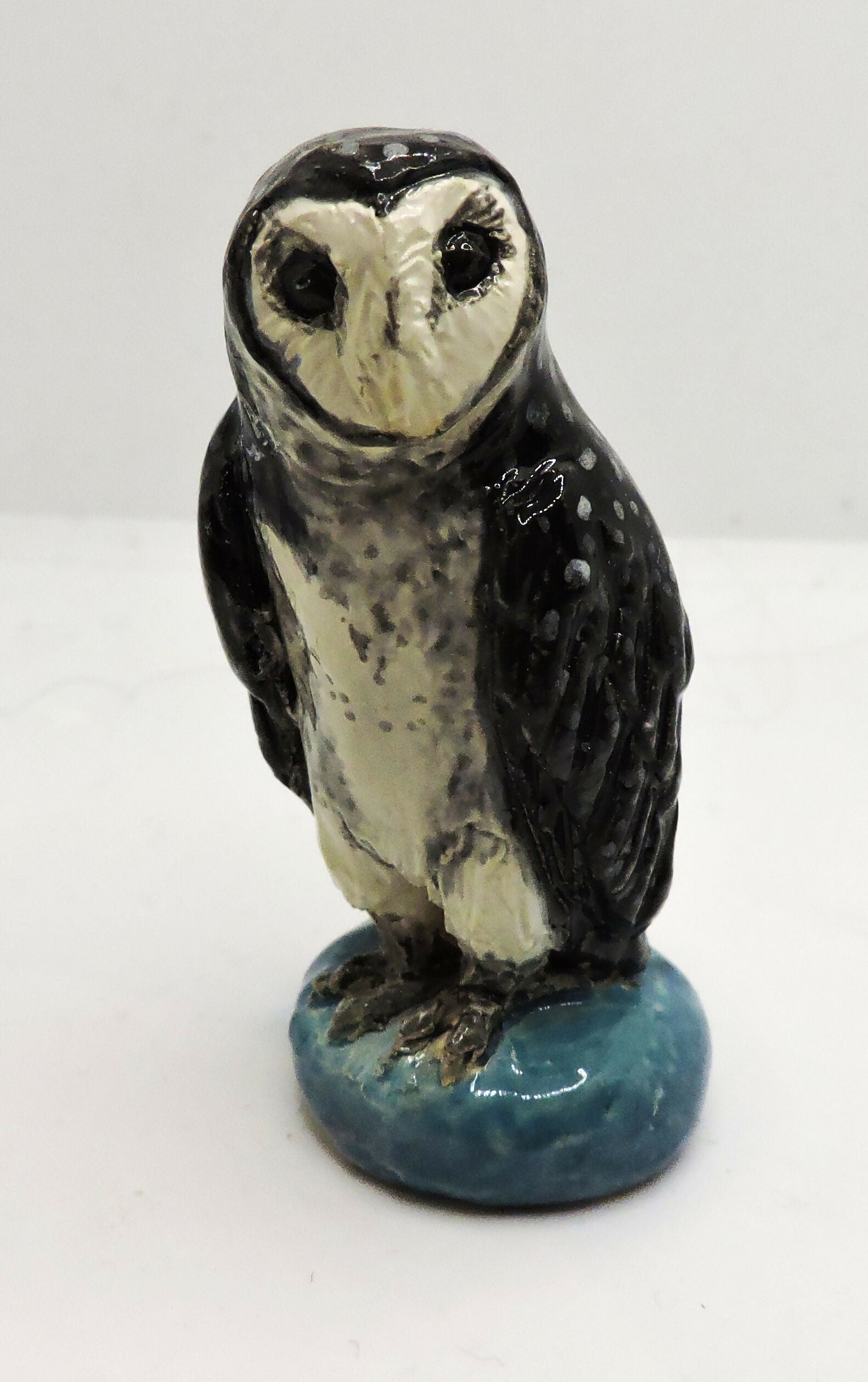 Ceramic Sooty owl sculpture -Twiggy