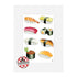 10”x 8” Mounted and Backed Giclée Print of Sushi