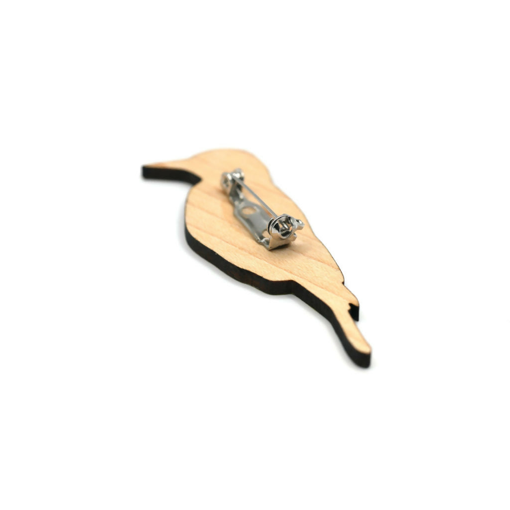 Green Woodpecker Pin Badge