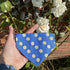 Yorkshire Rose Bloom Patterned Slip On -Snap On Dog Bandana