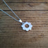 Handmade Silver Flower Charm Necklace