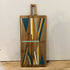 Large Blue, Yellow & White Abstract Pattern Charcuterie Board