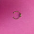 White & Gold Oval Adjustable Ring