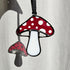 Red Spotted Mushroom Stained Glass Suncatcher