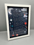 Magic in the stars illustrated poem framed