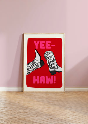 Yee haw! Cowboy Boot Print