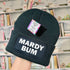 Mardy Bum Cuffed Rectangular Patch Beanie Hat