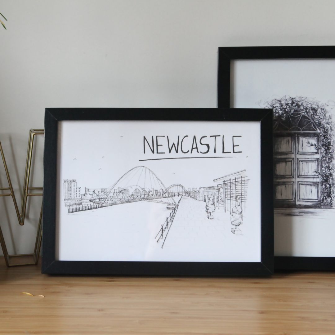 Newcastle Skyline Art Print