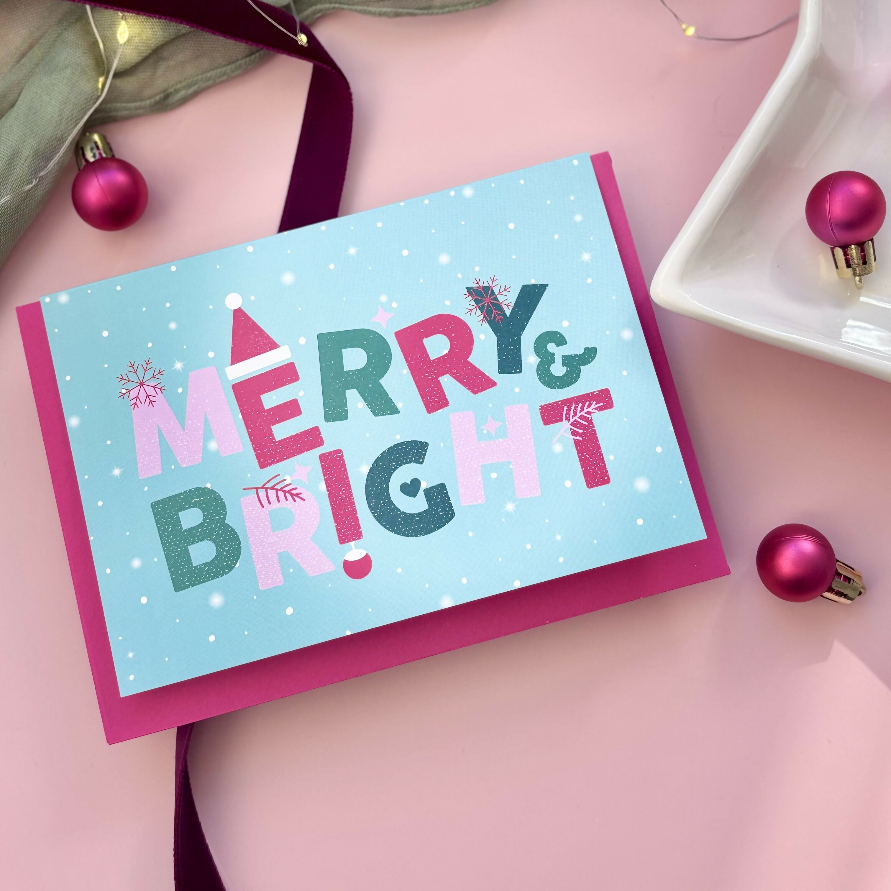 Merry & Bright Christmas Card