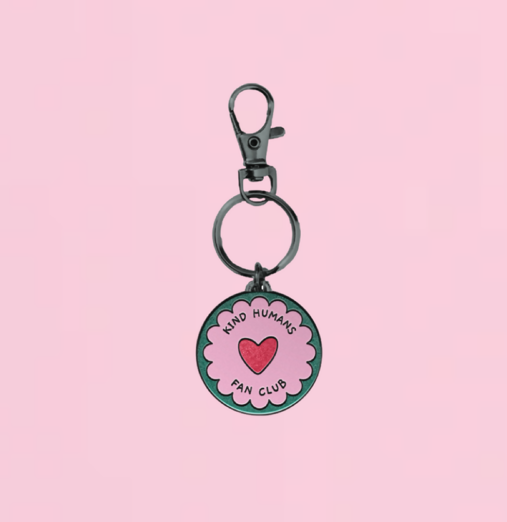 Kind Humans Club Enamel Keychain